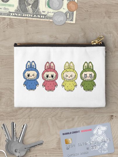 Labubu Zipper Pouch, Cute Bags Gift, Gift for Fan