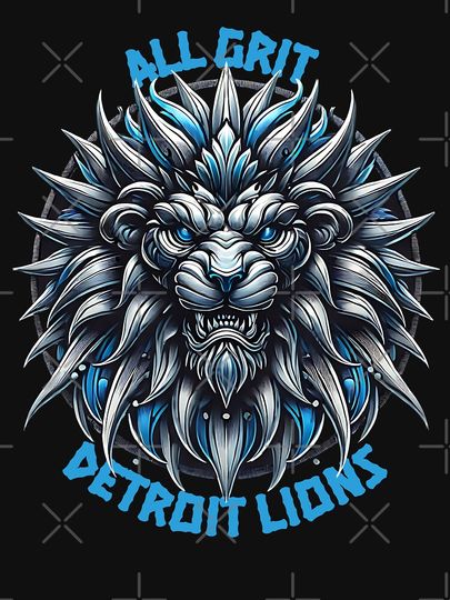 ALL GRIT DETROIT LIONS Pullover Sweatshirt
