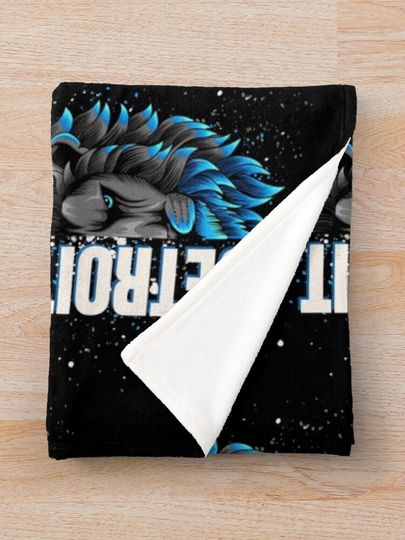 detroit lions Throw Blanket