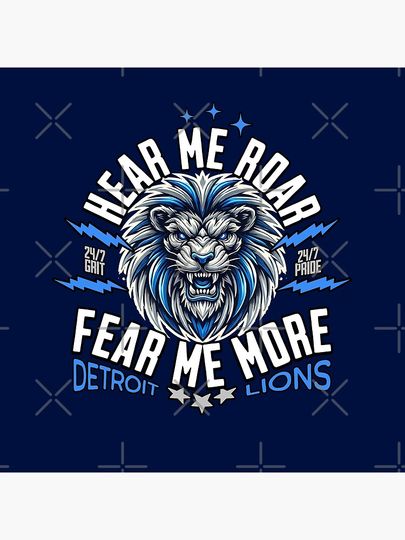 DETROIT LIONS - FEAR ME MORE Pillow