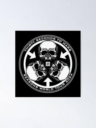 Seasons World Tour Mars Skull Poster