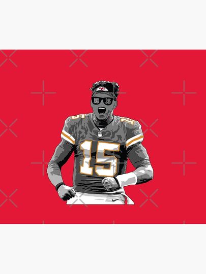 Patrick Mahomes Thuglife Throw Blanket, Gift for Fan