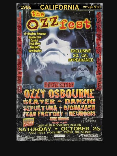 OZZFEST – Vintage Poster - GREATEST CONCERTS COLLECTION Classic T-Shirt