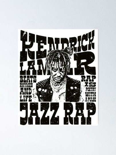 Retro Rapper 90s Poster
