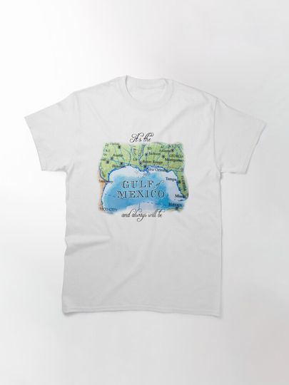 Gulf of Mexico map Classic T-Shirt