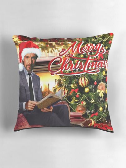 Die Hard Hans Gruber Merry Christmas Pillow