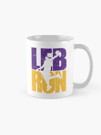 Lebron James Lakers Colors Dunking Mug