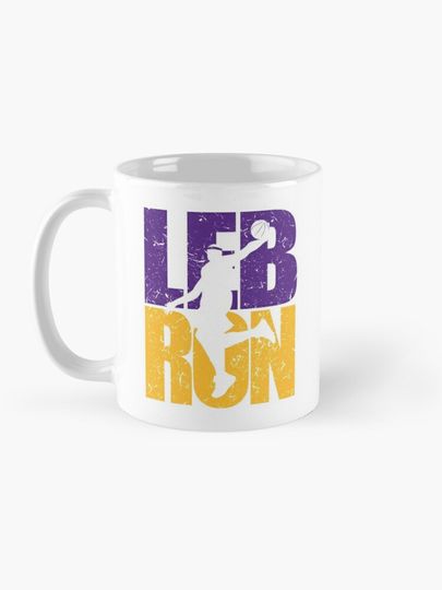Lebron James Lakers Colors Dunking Mug