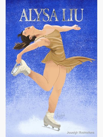 Liunatic Figure Skater Full Illustration Poster