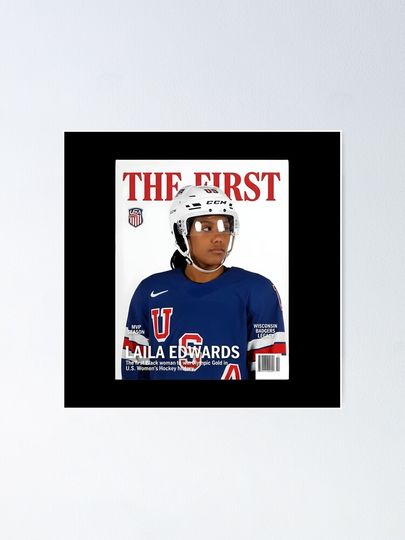 Laila Edwards Team USA Hockey Gold  Poster