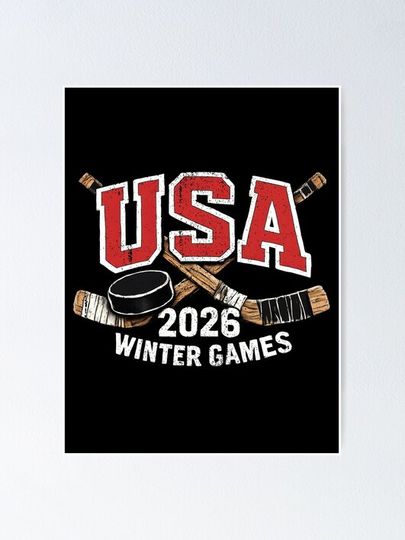 USA Hockey Poster