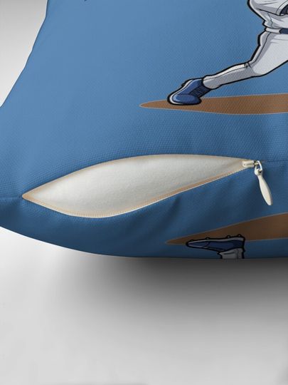 Shohei Ohtani LA Dodgers Chibi Baseball Illustration Pillow