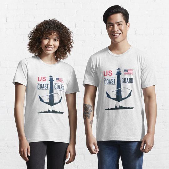 US Coast Guard day American Flag Vintage USCG T-Shirt