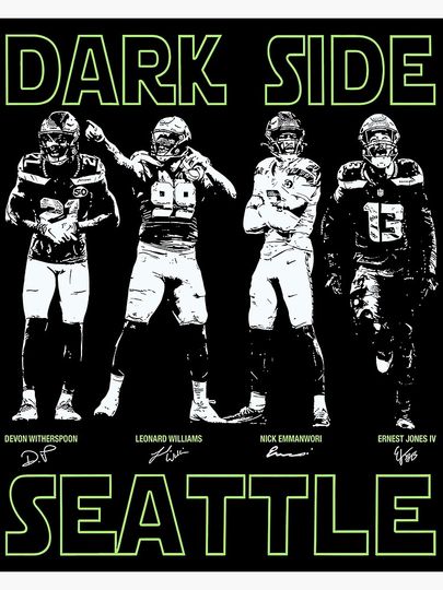 Dark Side 12 Football Poster