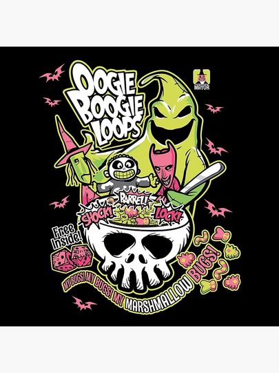 Oogie Boogie Loops Pillow