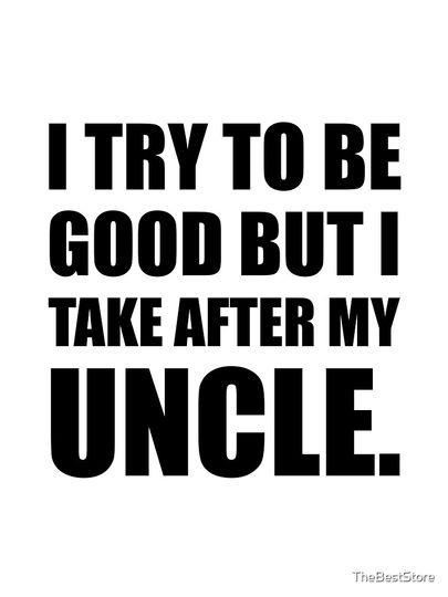 Take After My Uncle Funny Baby One-Piece