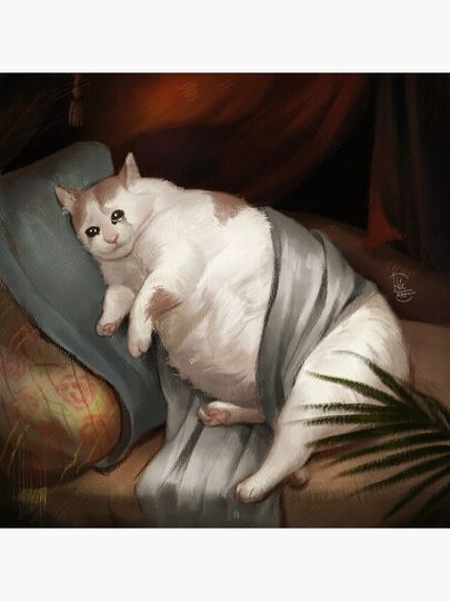 Crying in Renaissance Canvas Print