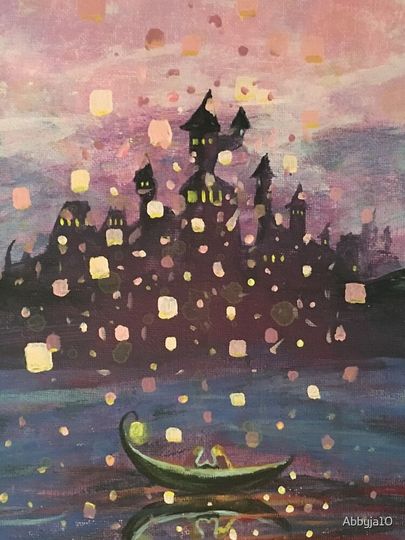 Tangled Lantern Painting iPhone Case