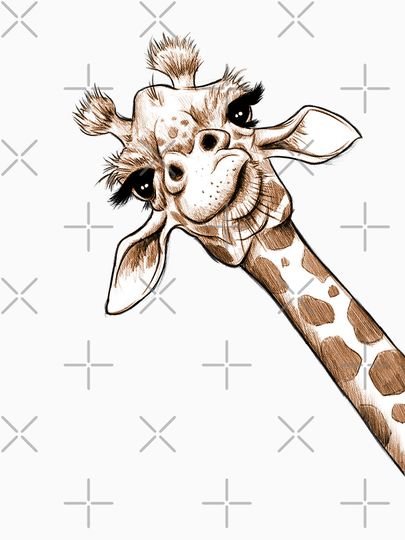 Sketch Giraffe Art Essential T-Shirt