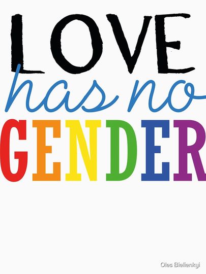 Love Has No Gender LGBT Rainbow T-Shirt Tank Top