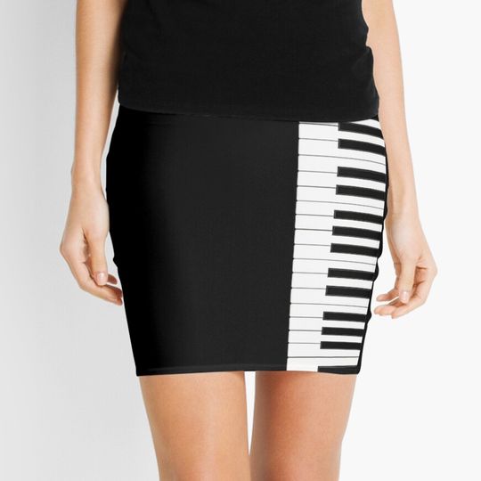 Piano Keyboard Mini Skirt