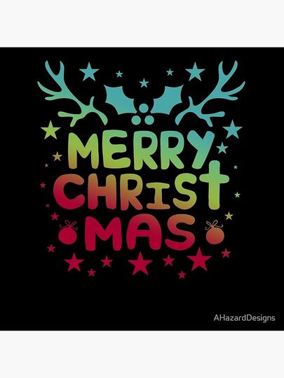 Merry Christmas With Cross Religious Christian Pillow