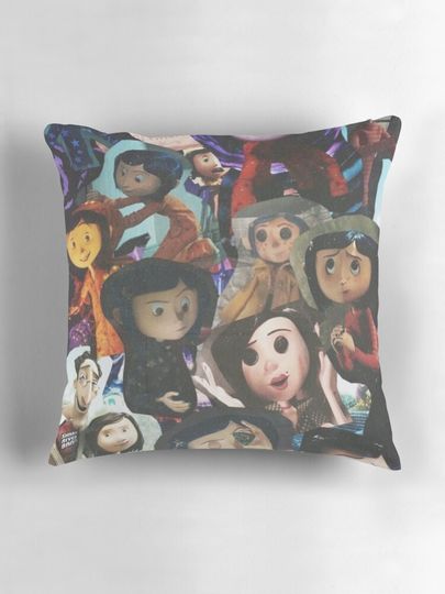 Coraline Collage Pillow