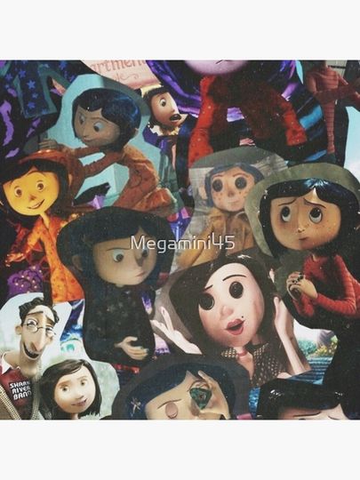 Coraline Collage Pillow