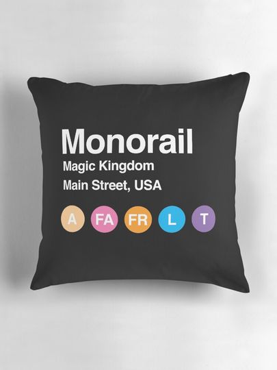 Monorail Subway Pillow