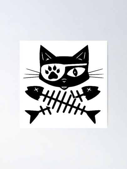 Pirate Cat Poster