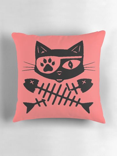 Pirate Cat Pillow