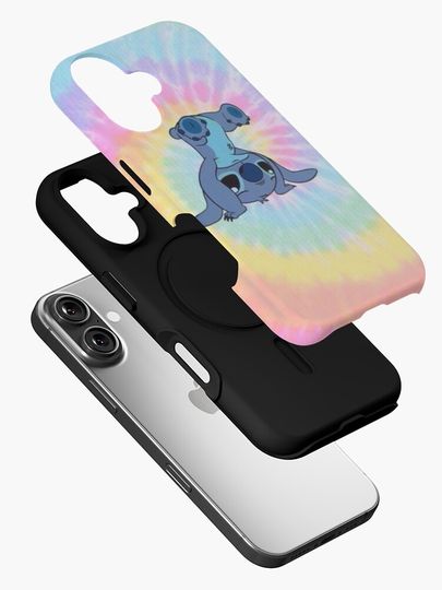 tie dye stitch iPhone Case