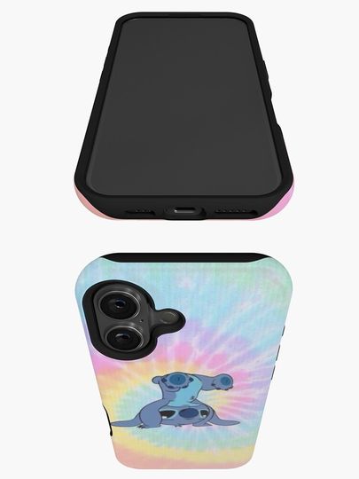 tie dye stitch iPhone Case
