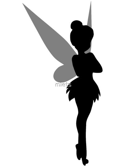 Tinkerbell Silhouette iPhone Case
