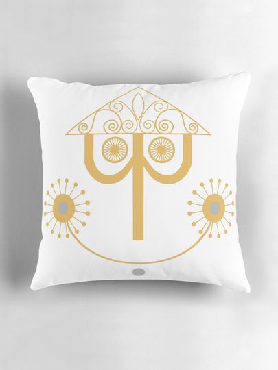 Small World Clock Pillow