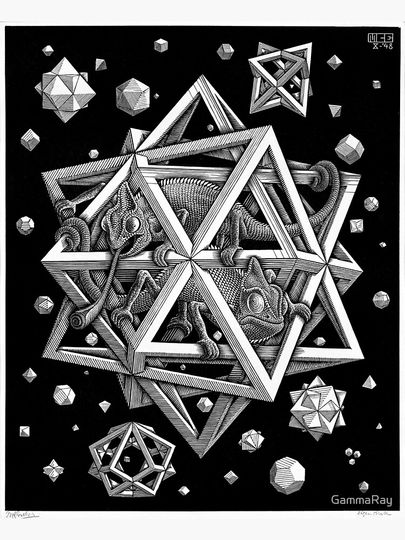 M.C. Escher - Stars Canvas