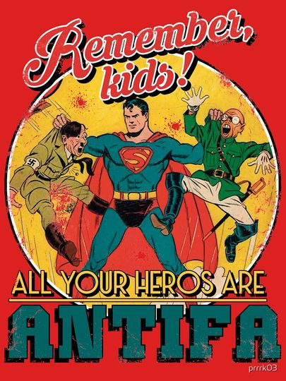 Antifa Heroes Remember Kids Retro Classic T-Shirt