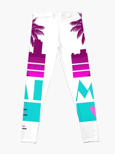 Miami vice 80s design Leggings