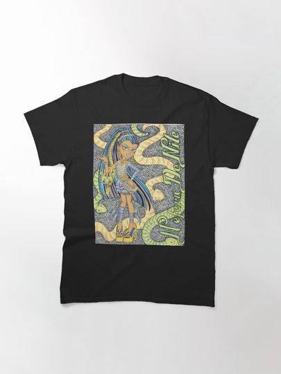 Monster Inspired Men’s T-Shirt – Snake and Character Graphic Casual Tee