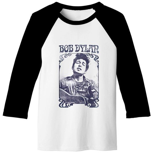 Bob Dylan Vintage Faded Style Baseball Tees
