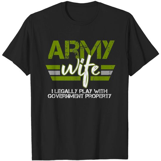 Womens Army Veteran Wife Pink Army Wife T Shirt