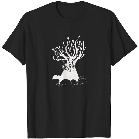 Radiohead Tree Charcoal Grey T Shirt