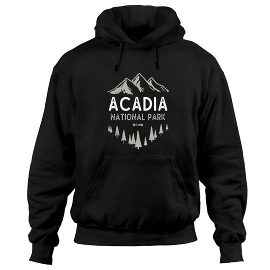 Acadia National Park Hoodie Est 1916 Vintage Maine Hoodie