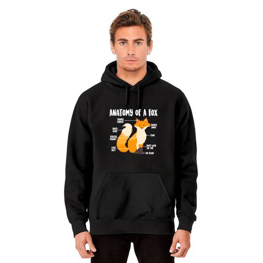Anatomy Of A Fox | Cute Sweet Carnivore Funny Animal Gift Pullover Hoodie