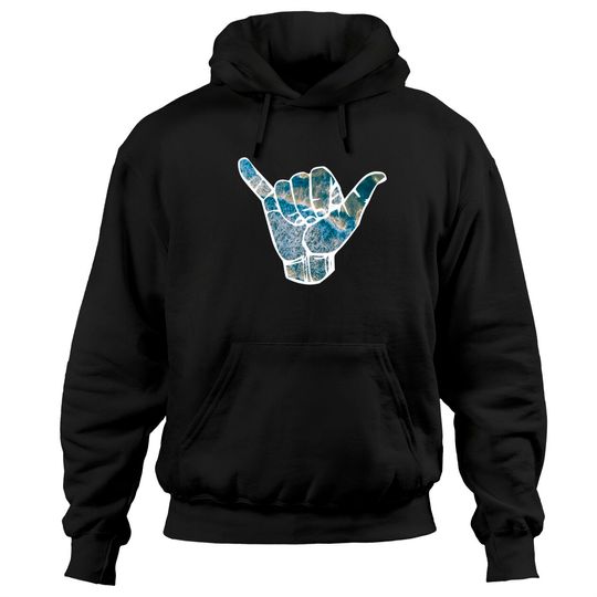 Shaka Hoodie Hang Loose Surfing Shaka Hand Beach Waves Gift