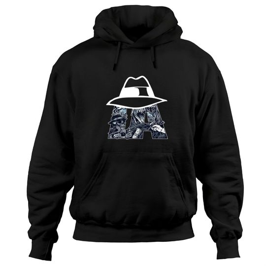 Cholo Hoodie Men's Lowrider Hat LA Chicano Cholo Los Angeles Lowrider Pullover