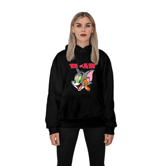 Tom And Jerry Hoodie Simple Portrait Logo