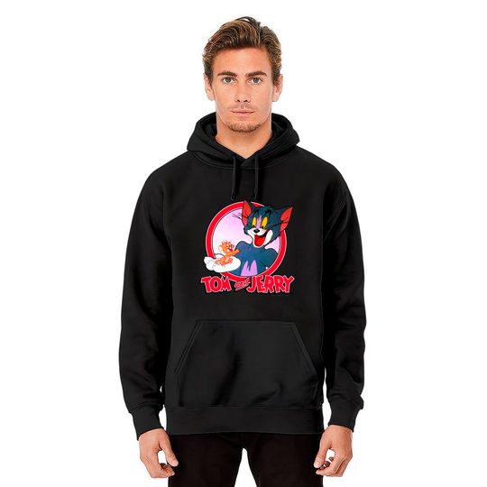 Tom And Jerry Hoodie Retro Style Portrait