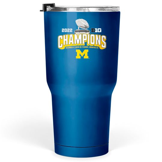 Big ten championship Tumblers 30 oz 2022, Michigan football big ten championship