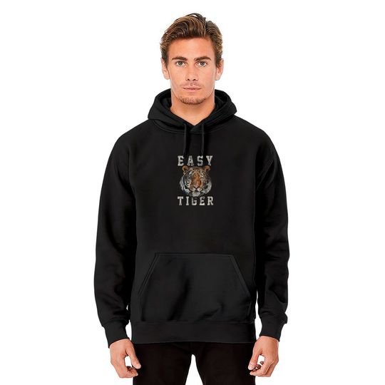 Easy Tiger distressed casual-chic graphic for women Pullover Hoodie